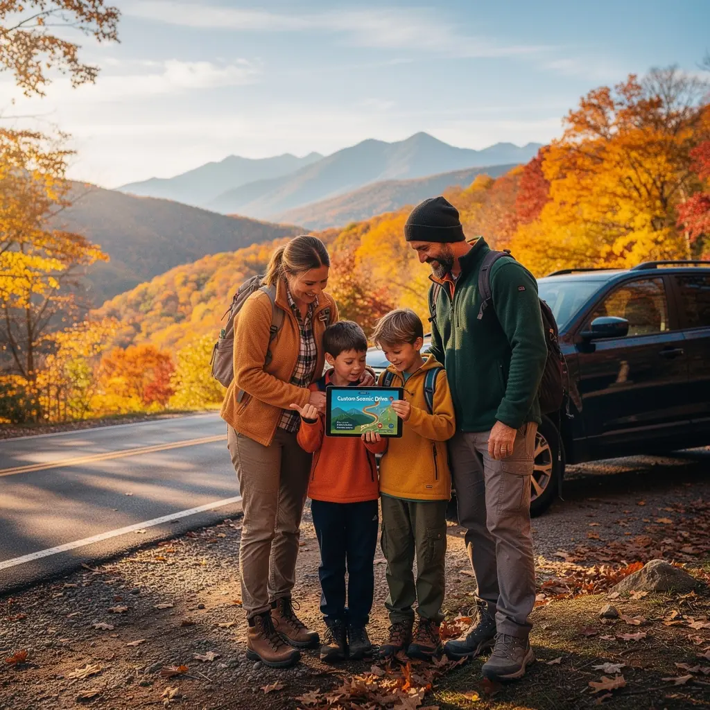 Mapa USA z zaznaczonymi popularnymi miejscami do odwiedzenia podczas podróży.