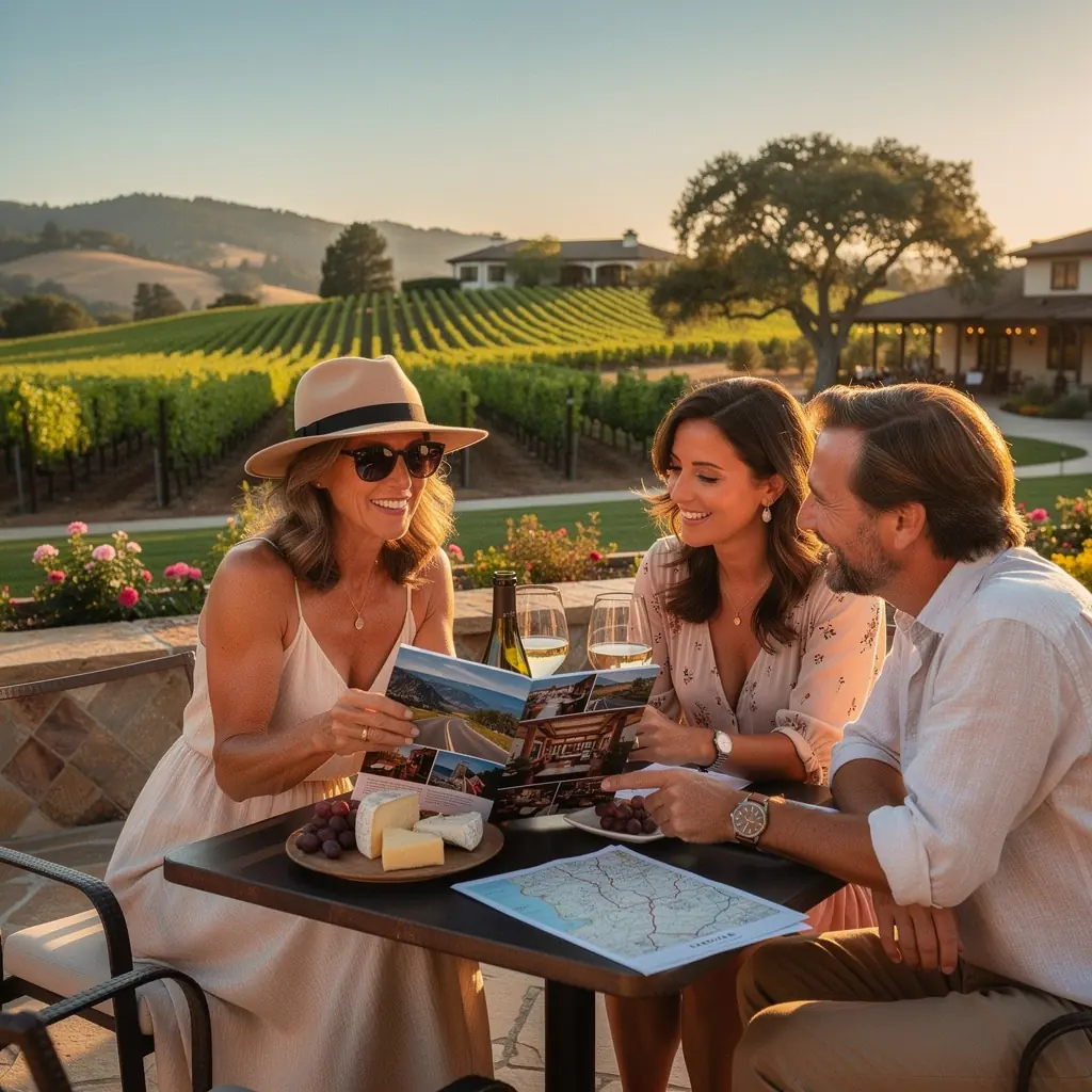 Widok na malowniczą trasę podróży samochodowej z górami w tle i zielonymi dolinami.