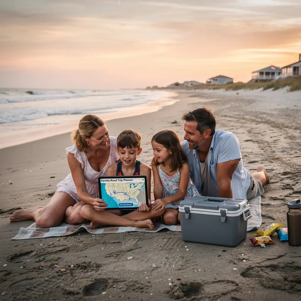 Piękny widok na górskie krajobrazy podczas podróży samochodowej po USA.